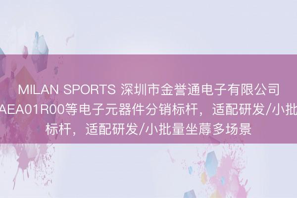 MILAN SPORTS 深圳市金誉通电子有限公司：SV01A103AEA01R00等电子元器件分销标杆，适配研发/小批量坐蓐多场景